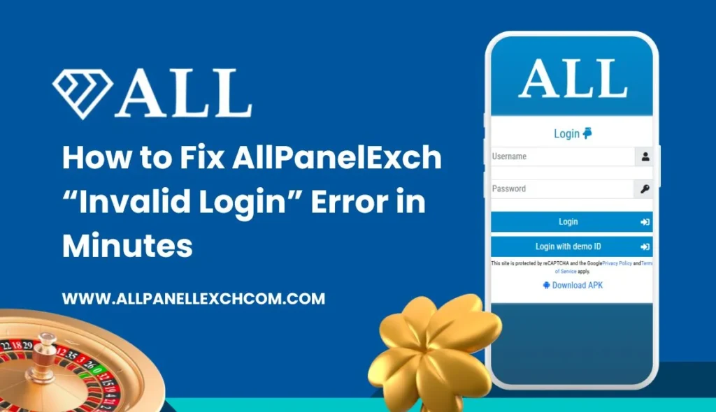 How to Fix AllPanelExch “Invalid Login” Error in Minutes